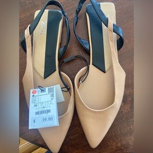 Zara slingback ballet flats. Women’s size 8.